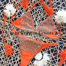 New Brazilian Bikini Set Sexy Swimwear Women Beach Bathing Suit orange Lace Up Bikini Swimsuit Biquini maillot de bain N118 CF