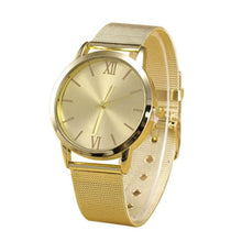 Design Reloj Mujer Rhinestone Relogio Watches Women Quartz Dress Watch GENEVA Ladies Crystal Mesh Wrist Watch Gold CF