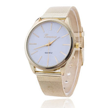 Design Reloj Mujer Rhinestone Relogio Watches Women Quartz Dress Watch GENEVA Ladies Crystal Mesh Wrist Watch Gold CF