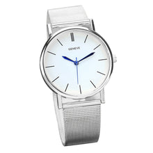 Design Reloj Mujer Rhinestone Relogio Watches Women Quartz Dress Watch GENEVA Ladies Crystal Mesh Wrist Watch Gold CF