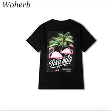 New Europe Woman Man Casual Tops Tee  Harajuku Birds Pattern O-neck Punk T-shirt Loose Hip-hop Dancing Couple T-shirt 33034 SM6