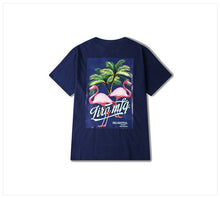 New Europe Woman Man Casual Tops Tee  Harajuku Birds Pattern O-neck Punk T-shirt Loose Hip-hop Dancing Couple T-shirt 33034 SM6