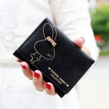 Famous Women's Purse Lady Girls Cute Bunny Clutch Purses Short Design Wallet Matte Retro Wallet Card Holder Handbag CF