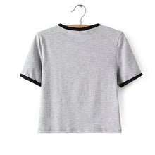 New Fashion European Style Women T-shirt  Summer O-neck Short Sleeve Embroidered Alien T Shirts Female Harajuku Tops 31405 SM6