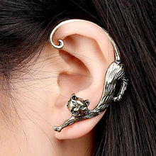 Gothic Punk Temptation Cat Bite Ear Cuff Wrap Aretes Women Cute Earrings Jewelry CF