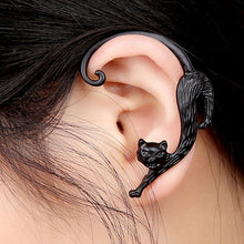 Gothic Punk Temptation Cat Bite Ear Cuff Wrap Aretes Women Cute Earrings Jewelry CF