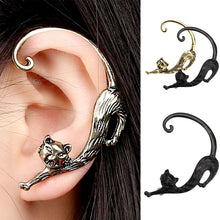 Gothic Punk Temptation Cat Bite Ear Cuff Wrap Aretes Women Cute Earrings Jewelry CF