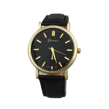 Geneva Watch Women Men Clocks Leather Band Analog Quartz Vogue WristWatch Simple Classic Relojes CF