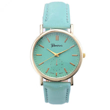 Geneva Watch Women Men Clocks Leather Band Analog Quartz Vogue WristWatch Simple Classic Relojes CF