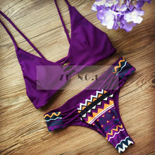 New Retro Style Bikini Sets Crop top Bikini High neck Swimsuit Bikini Set Retro Swimwear Women Vintage Biquini Beachwear N66 CF