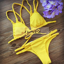 New Retro Style Bikini Sets Crop top Bikini High neck Swimsuit Bikini Set Retro Swimwear Women Vintage Biquini Beachwear N66 CF