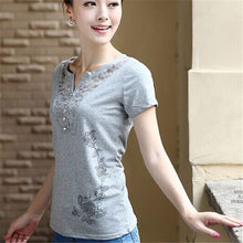 New Summer  Women Korean Style T Shirt Loose Butterfly Print T-Shirt Fashion Short Sleeve Plus Size Top 71647 SM6