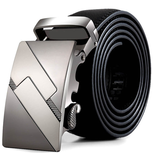 Belt Automatic Buckle Leather men belt Luxury belts for men waistband Ceinture Length 125CM CF