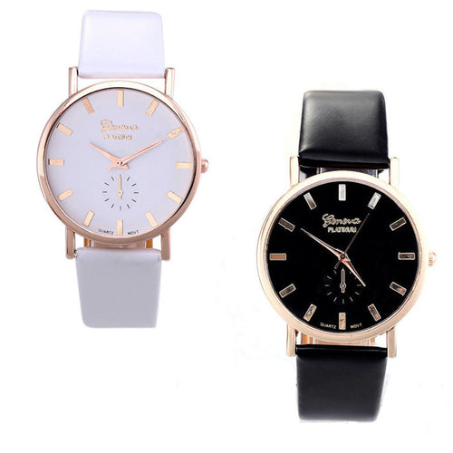 Arrival Women Lady Watch Leather Band Bracelet Watch Analog Quartz Wrist Watch Casual Girls Montre Relogio CF