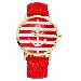 ly Design Relojes Mujer Women Watch Multi Color Striped Anchor PU Leather Strap Dress Watches Relogio Clock CF