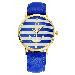ly Design Relojes Mujer Women Watch Multi Color Striped Anchor PU Leather Strap Dress Watches Relogio Clock CF