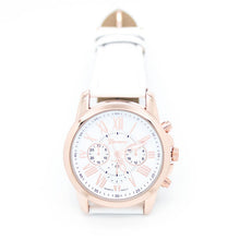ly Design Women Geneva Watch Roman Numerals Faux Leather Analog Quartz Wrist Watches Relogio Feminino CF