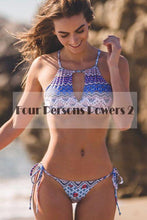 Beach Fahion Young Birls Swimwear Sexy Hollow Out Gold Chain String Halter Bikini Low waist Bikini set CF