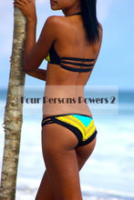 Beach Fahion Young Birls Swimwear Sexy Hollow Out Gold Chain String Halter Bikini Low waist Bikini set CF