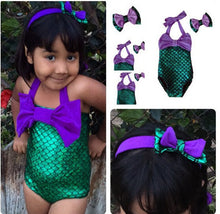 cute baby girl swimwear one piece fish scales Printing Children girls swimsuit kid children swimming Suit CH11 CF