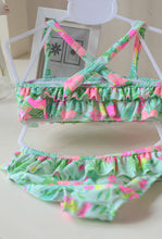 new model cute baby girl swimwear one piece with Flamingos pattern 1-12Y girls swimsuit kid children swimming Suit CH28 CF